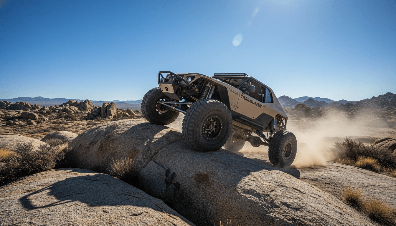 All-terrain tire on SUV